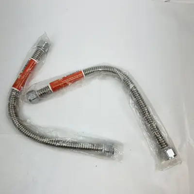 (Lot of 2) Wolverine Brass 3/4" FIP x 3/4" FIP x 18" L Water Heater Connector - Thumbnail 2