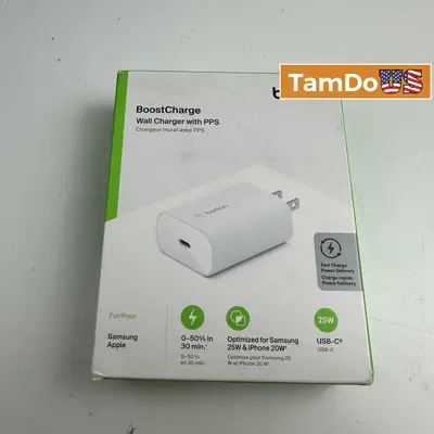 Lot of 3 Belkin BoostCharge 25W USB-C Wall Charger - Thumbnail 1