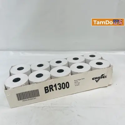 Lot of 3 Choice 3" x 150' Bond Paper Receipt Tape Rolls - Thumbnail 4