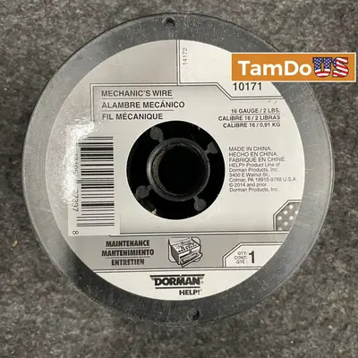 Lot of 3 GENUINE Dorman 10171 Mechanics Wire 16 Gauge 2 Pound Spool - Thumbnail 1