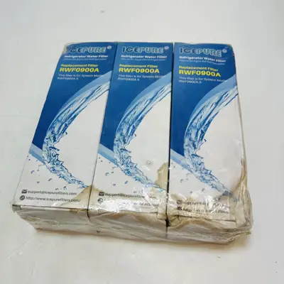 Lot of 3 Ice Pure Replacement Refrigerator Water Filters RWF0900A - Thumbnail 2