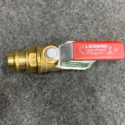 Lot of 3 LEGEND P-200NL 3/4" No Lead Ball Valve, Brass - Thumbnail 4