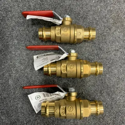 Lot of 3 LEGEND P-200NL 3/4" No Lead Ball Valve, Brass - New - Real photo at TamDo.us