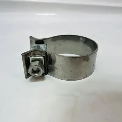 (Lot of 3) Single Bolt Stack Pipe Clamps Zinc Coated Hardware - Thumbnail 2