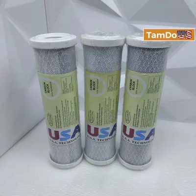 (Lot of 3) Water Filter Carbon Block USA Technology Sediment Removal Chlorine - Thumbnail 1