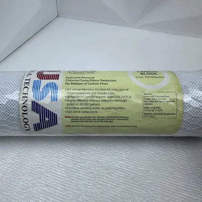 (Lot of 3) Water Filter Carbon Block USA Technology Sediment Removal Chlorine - Thumbnail 3