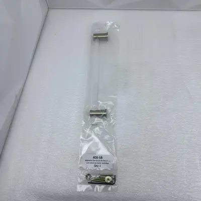 Lot of 4 Adjustable Clear Acrylic Cabinet Bar Pulls, 8" Stainless Steel - Thumbnail 2