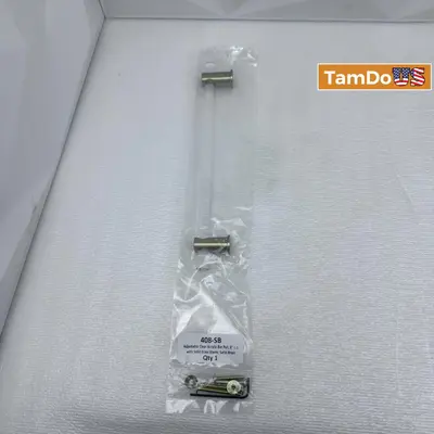 Lot of 4 Adjustable Clear Acrylic Cabinet Bar Pulls, 8" Stainless Steel - Thumbnail 5