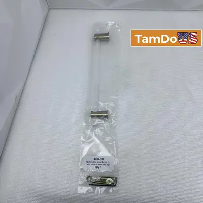 Lot of 4 Adjustable Clear Acrylic Cabinet Bar Pulls, 8" Stainless Steel - New - Real photo at TamDo.us