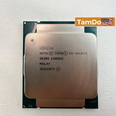 (Lot of 4) Intel Xeon E5-2640 v3 SR205 2.60GHz 8-Core 16-Thread LGA2011-3 CPU - Thumbnail 1