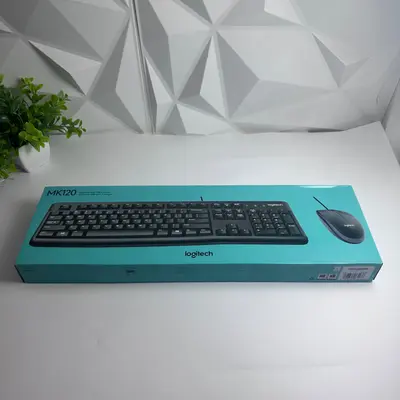Lot of 4 Logitech MK120 Wired Keyboard and Mouse Combos Full Size USB Desktop PC - Thumbnail 6