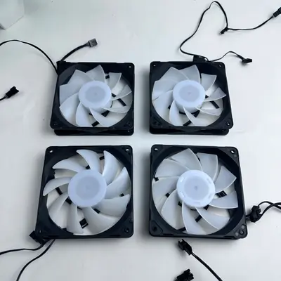 (Lot of 4) Phanteks M25-120 PWM 120mm PC Case Fan Set FOR Desktop Computer PC - Thumbnail 2