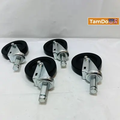 Lot of 4 Swivel Polyurethane Casters - New - Real photo at TamDo.us