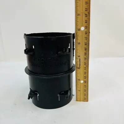 Lot of 5 4" Coupler Internal Snap Fit, Heavy Duty Steel - Thumbnail 5