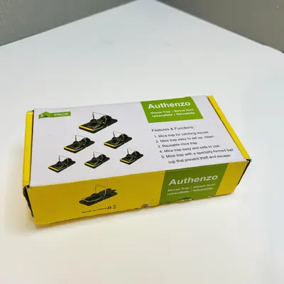 Lot of 5 Authenzo Mouse Trap / Mouse Hunt 6-Pack – Total 30 Traps - Thumbnail 2
