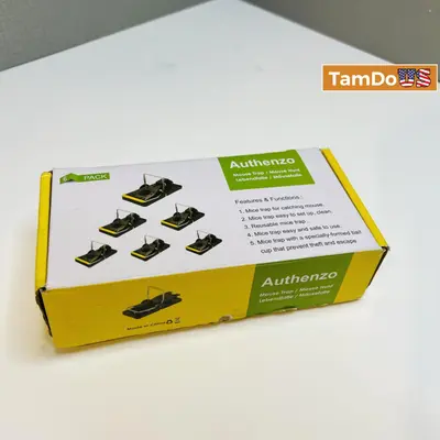 Lot of 5 Authenzo Mouse Trap / Mouse Hunt 6-Pack – Total 30 Traps - Thumbnail 6