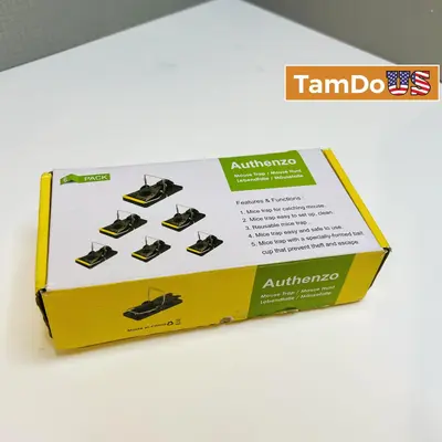 Lot of 5 Authenzo Mouse Trap / Mouse Hunt 6-Pack – Total 30 Traps - Thumbnail 1