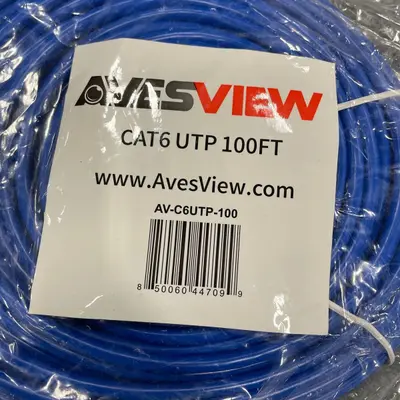 Lot of 5 AvesView CAT6 UTP Ethernet Patch Cable 100ft Blue - Thumbnail 4