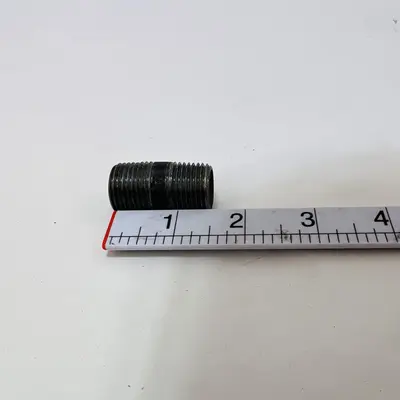 (Lot of 5) Black Pipe Nipple 1/2" x 1-1/2" NPT Threaded Steel Plumbing Fitting - Thumbnail 3