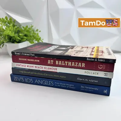 Lot of 5 Books – Miami History, Food, Culture & Los Angeles Biography Collection - Excellent - Real photo at TamDo.us