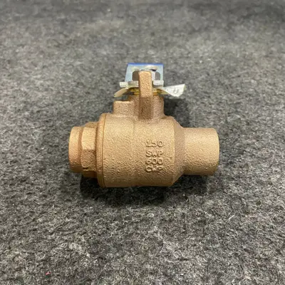 LOT OF 5 NIBCOS S-585-70-66 Two-piece Bronze Ball Valve 3/4" Solder - Thumbnail 6