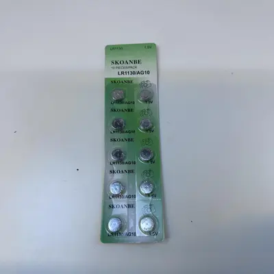 SKOANBE 10PCS LR1130 1.5V Button Cell Battery - Thumbnail 2