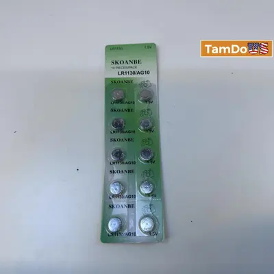 SKOANBE 10PCS LR1130 1.5V Button Cell Battery - Thumbnail 4