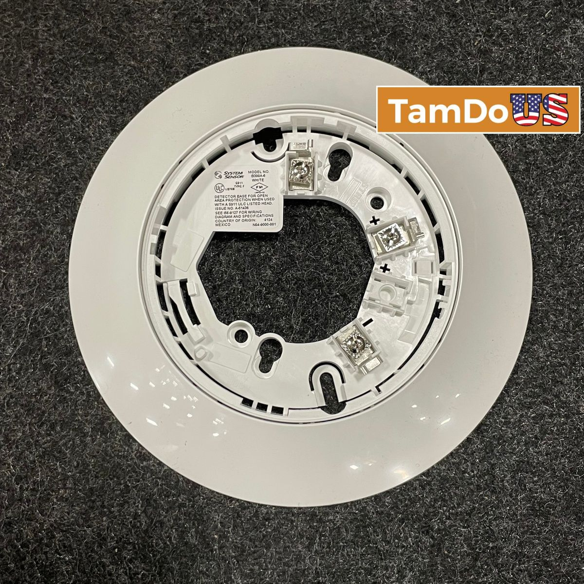 (Lot of 5) System Sensor B300A-6 White 6-Inch Plug-in Detector Base ULC Listed - Photo 1 - Real photo at TamDo.us