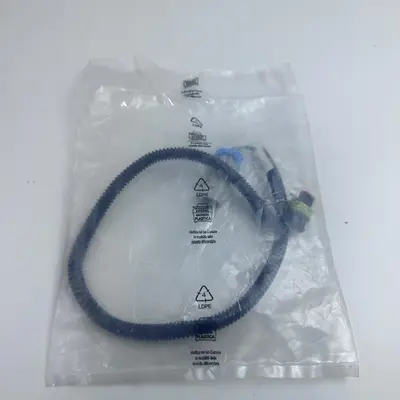 Lot of 5 Wiring Harness Cable - P3A - Black Protective Tube - Blue Connector - Thumbnail 3