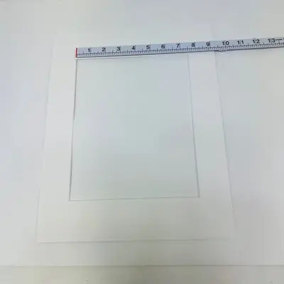 Lot of 53 White Square Frame Mat Boards 11x14 Cut for 8x10 Photo Bevel Cut - Thumbnail 4
