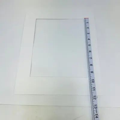 Lot of 53 White Square Frame Mat Boards 11x14 Cut for 8x10 Photo Bevel Cut - Thumbnail 5