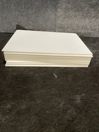 Lot of 53 White Square Frame Mat Boards 11x14 Cut for 8x10 Photo Bevel Cut - Thumbnail 6