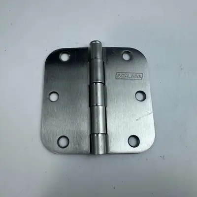 (Lot of 6)Schlage 3.4" x 3.4" Door Hinge Satin Nickel 5/8" Radius Rounded Corner - Thumbnail 4