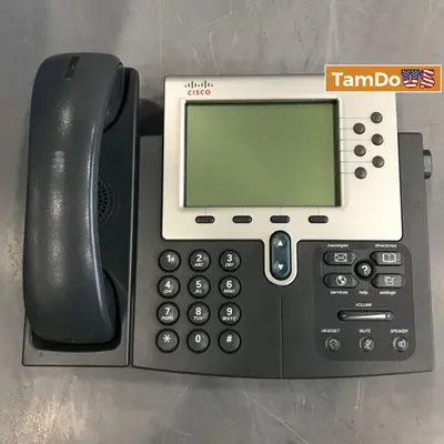 Lot Of 7 Cisco CP-7962G VoIP IP Business Phone - Thumbnail 9