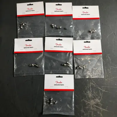 (Lot of 7) Genuine Fender Original Telecaster String Ferrules Chrome 0994918000 - Thumbnail 4