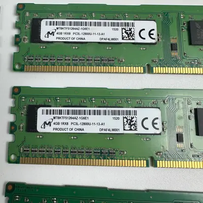(Lot of 7) Micron 4GB DDR3L 1600MHz PC3L-12800U UDIMM Desktop RAM MT8KTF51264AZ - Thumbnail 3