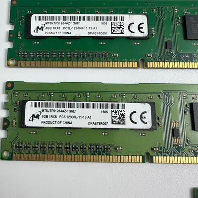 (Lot of 7) Micron 4GB DDR3L 1600MHz PC3L-12800U UDIMM Desktop RAM MT8KTF51264AZ - Thumbnail 5