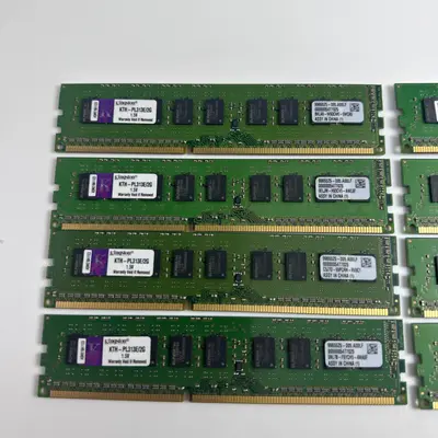 Lot of 8 Kingston 2GB DDR3 1333MHz PC3-10600E ECC Unbuffered RAM KTH-PL313E/2G - Thumbnail 2