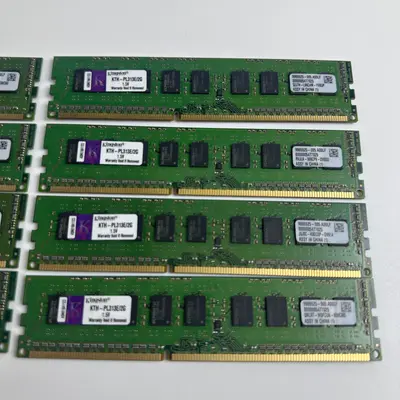 Lot of 8 Kingston 2GB DDR3 1333MHz PC3-10600E ECC Unbuffered RAM KTH-PL313E/2G - Thumbnail 3