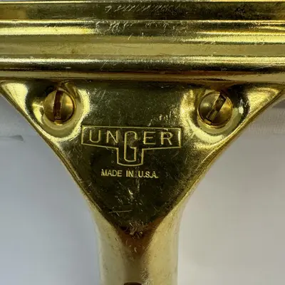 Lot of 8 Unger Brass Window Squeegee Handles - Thumbnail 2