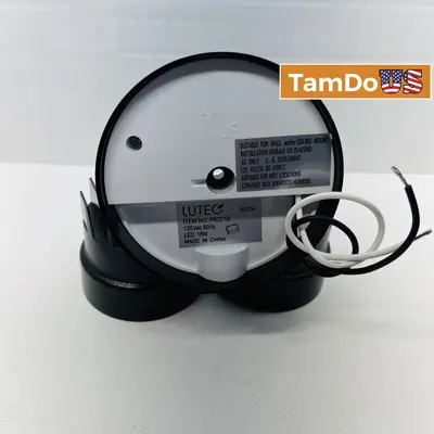 LUTEC P6221B 2000 Lumen 18W LED Dual-Head Outdoor Floodlight - New Open Box - Real photo at TamDo.us