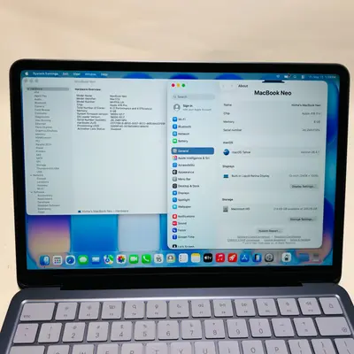 Macbook Neo (13-inch, A18 Pro) 5-Core GPU, 8GB, 256GB SSD, Indigo - Thumbnail 9