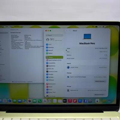 Macbook Neo (13-inch, A18 Pro) 5-Core GPU, 8GB, 512GB SSD, Citrus - Thumbnail 3