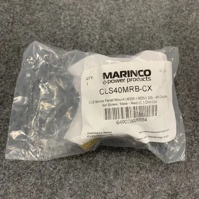 Marinco CLS40MRB-CX Male Red Panel Mount Connector 400A 600V - Thumbnail 4