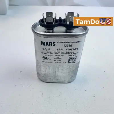 MARS 12030 Capacitor 6 µF ±6%, 440V AC Motor Run Capacitor - Thumbnail 1
