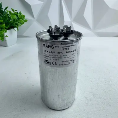Mars 14255 Dual Run Capacitor 70+5 µF 440VAC - Thumbnail 7