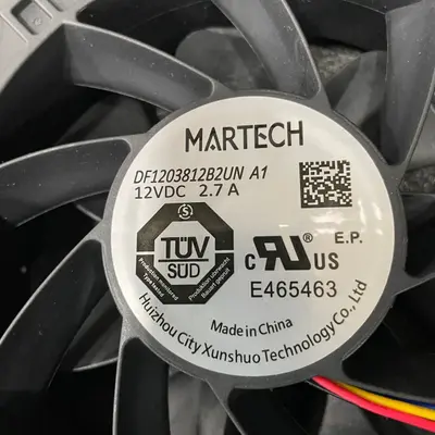 MARTECH DF1203812B2UN A1 12V 2.7A 120mm 4-Wire Server Cooling Fan - Thumbnail 5