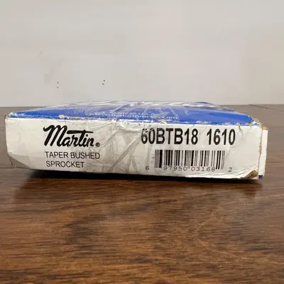 Martin 60BTB18 1610 Taper Bushed Sprocket 18 Teeth 3/4 Pitch No 60 Roller Chain - Thumbnail 3