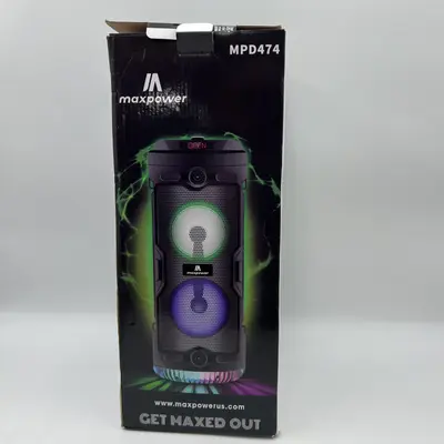 MAX POWER MPD474 PULSE 4 Woofers portable speaker + mic, remote - Thumbnail 5