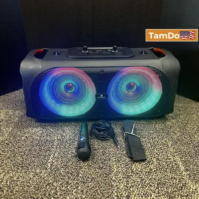 Maxpower MPD611 Rocker 6" Dual Woofer Bluetooth Speaker - Thumbnail 1